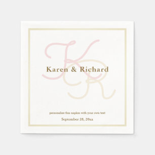 Farbmonogramm Serviette