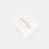 Farbmonogramm Serviette (Ecke)