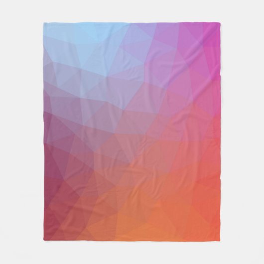 Farbmosaik abstrakte Hintergrundabstrakte, bc Fleecedecke (Vorderseite)