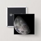 Farbmosaik des Mond der Erde Button (Vorne & Hinten)