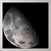 Farbmosaik des Mond der Erde Poster (Vorne)