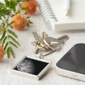 Farbmosaik des Mond der Erde Schlüsselanhänger (Seite)