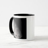 Farbmosaik des Mond der Erde Tasse (Vorderseite Links)
