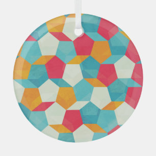 Farbmosaik, nahtloses künstlerisches Muster. Ornament Aus Glas