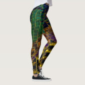 Farbmosaik Rotes Herz Leggings (Rechts)