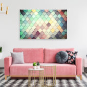 Farbmosaikfliesen Leinwanddruck (Insitu (Wohnzimmer))