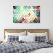 Farbmosaikfliesen Leinwanddruck (Insitu (Schlafzimmer))