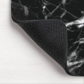 Farbmousepad aus schwarzem Marmor, Marmorfarbe Mousepad (Ecke)