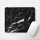 Farbmousepad aus schwarzem Marmor, Marmorfarbe Mousepad (Mit Mouse)
