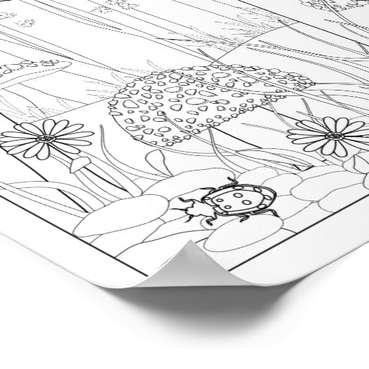 Farbmushroom Forest Poster (Ecke)