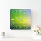 Farbmuster 10 quadratische wanduhr (Zuhause)