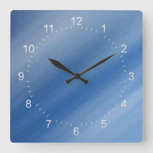 Farbmuster 3 quadratische wanduhr