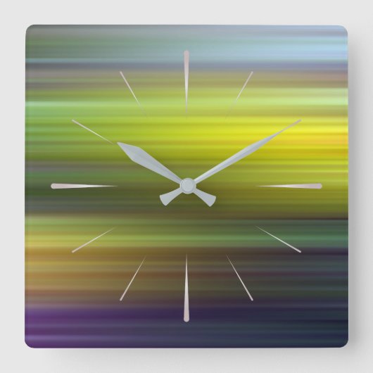 Farbmuster 5 quadratische wanduhr (Vorderseite)