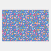 Farbmuster abstrakter Blume Geschenkpapier Set (Vorderseite 3)