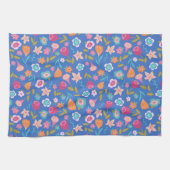 Farbmuster abstrakter Blume Geschirrtuch (Horizontal)