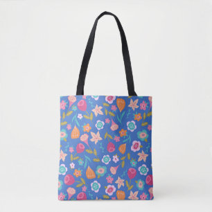 Farbmuster abstrakter Blume Tasche