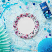 Farbmuster auf blau pappteller (Party)