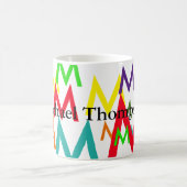 Farbmuster der Anfangsbuchstaben erstellen Kaffeetasse (Mittel)