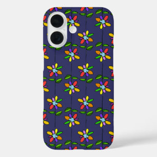 Farbmuster der Blume iPhone 16 Hülle