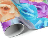 Farbmuster der Blume Geschenkpapier (Rolleneckpunkt)