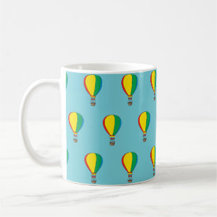 Farbmuster eines Heißluftballons Kaffeetasse