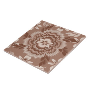 Farbmuster für Blume von Kaffee und Milch Fliese