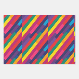 Farbmuster für LGBTQ 1 Geschenkpapier Set