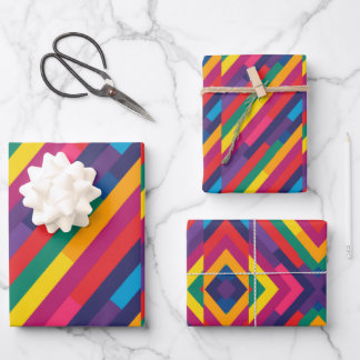 Farbmuster für LGBTQ 1 Geschenkpapier Set