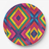 Farbmuster für LGBTQ 1 Pappteller (Vorderseite)