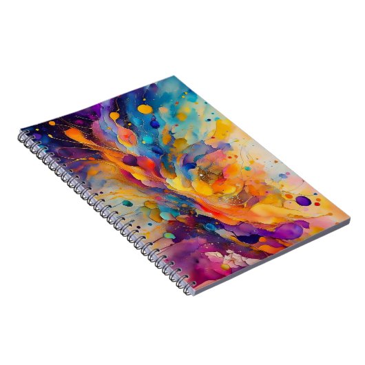 Farbmuster für Spritzer 2 Notizblock (Rechte Seite)