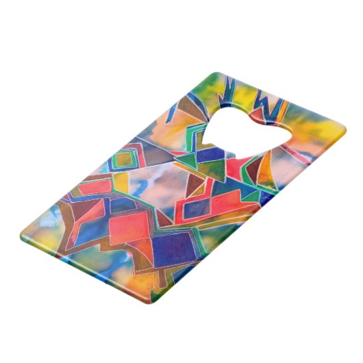 Farbmuster Geldbeutel Flaschenöffner (Rückseite Schrägansicht)