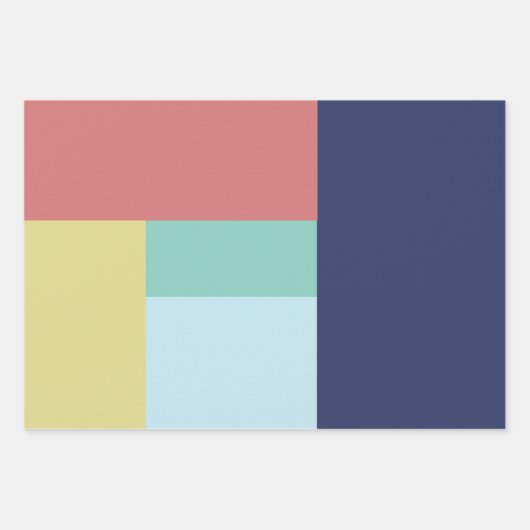 Farbmuster Geschenkpapier Set (Vorderseite)