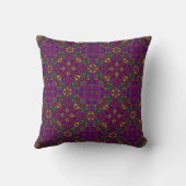 Farbmuster lila geometrisch kissen (Rückseite)