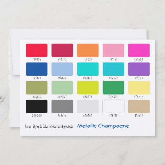 Farbmuster Metallic Champagner (Vorderseite)