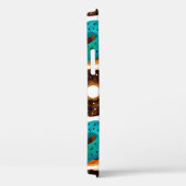 Farbmuster mit Rosa, Blau und Schokolade d Case-Mate iPhone Hülle (Rückseite / Rechts)