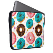 Farbmuster mit Rosa, Blau und Schokolade d Laptopschutzhülle (Vorne Rechts)