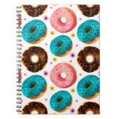 Farbmuster mit Rosa, Blau und Schokolade d Notizblock (Vorderseite)