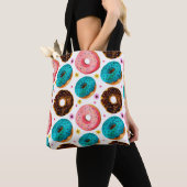 Farbmuster mit Rosa, Blau und Schokolade d Tasche (Von Nahem)