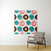 Farbmuster mit Rosa, Blau und Schokolade d Wandteppich (Beispiel (Horizontal))