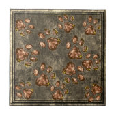 Farbmuster Muster Messing Kupfer Gerahmt Fliese (Vorderseite)