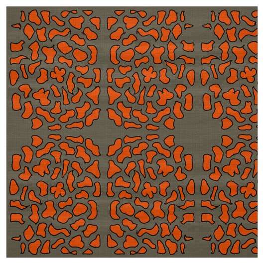 Farbmuster orange und braun stoff (Muster)