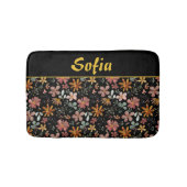 Farbmuster rosa gelb orange badematte (Vorderseite)