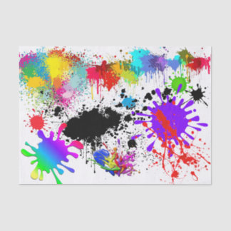 Farbmuster-Spritzer-Papiermuster Seidenpapier