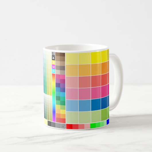 Farbmuster-Tasse Kaffeetasse (VorderseiteRechts)