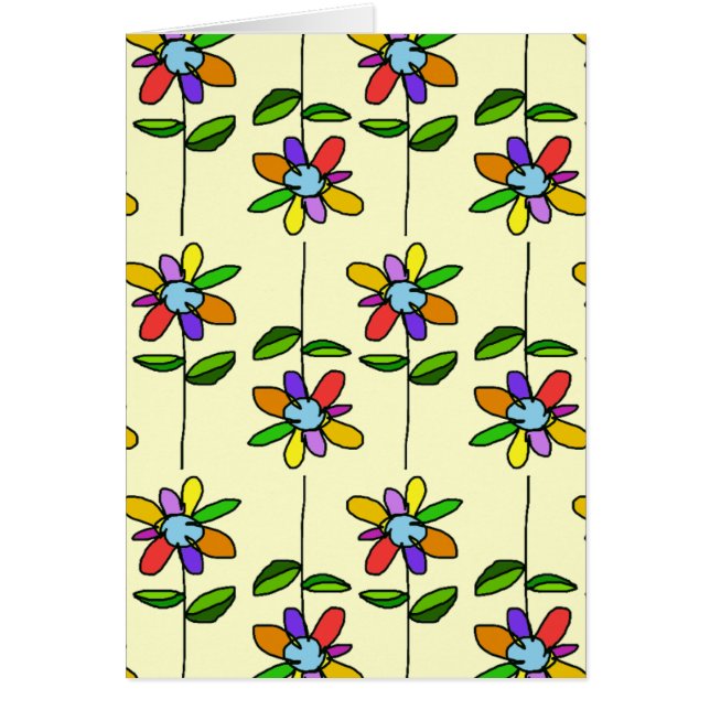 Farbmuster und schöne Blume (Vorne)