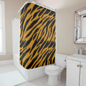 Farbmuster von Tiger-Tieren Duschvorhang (Beispiel)