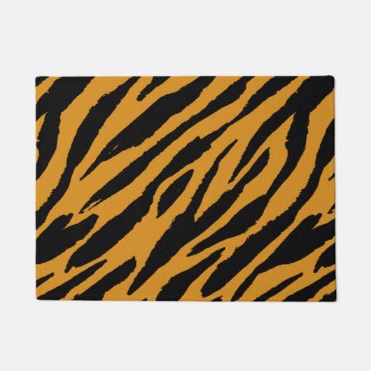 Farbmuster von Tiger-Tieren Fußmatte (Vorderseite)