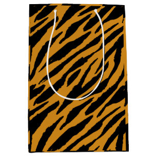 Farbmuster von Tiger-Tieren Mittlere Geschenktüte