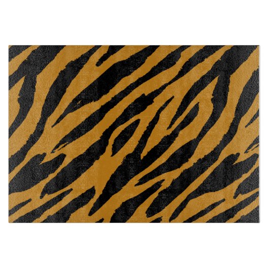 Farbmuster von Tiger-Tieren Schneidebrett (Vorderseite)