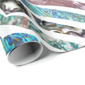 Farbmuster Wavy Shiny Muschel Geschenkpapier (Rolleneckpunkt)